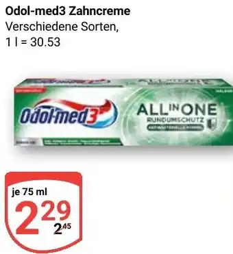 Globus Odol-med3 Zahncreme Angebot
