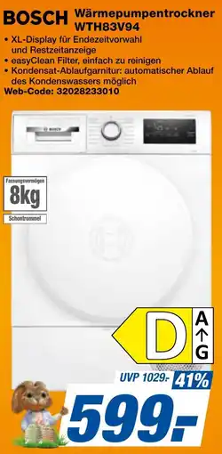 expert Techno Land BOSCH Wärmepumpentrockner WTH83V94 Angebot