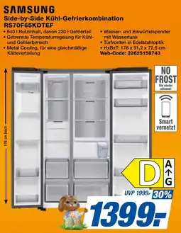 expert Techno Land SAMSUNG Side-by-Side Kühl-Gefrierkombination RS70F65KDTEF Angebot