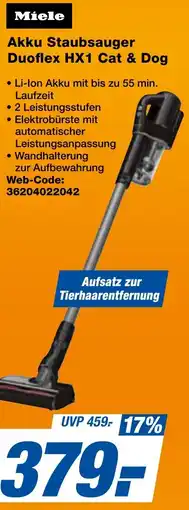 expert Techno Land Miele Akku Staubsauger Duoflex HX1 Cat & Dog Angebot