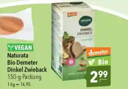 CITTI Markt Naturata Bio Demeter Dinkel Zwieback Angebot
