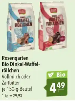 CITTI Markt Rosengarten Bio Dinkel-Waffelröllchen Angebot