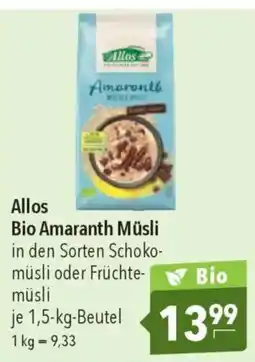 CITTI Markt Allos Bio Amaranth Müsli Angebot