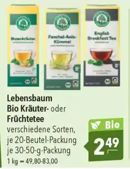CITTI Markt Lebensbaum Bio Kräuter- oder Früchtetee Angebot