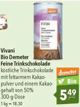 CITTI Markt Vivani Bio Demeter Feine Trinkschokolade Angebot