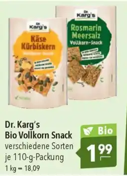 CITTI Markt Dr. Karg's Bio Vollkorn Snack Angebot