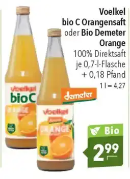 CITTI Markt Voelkel bio C Orangensaft oder Bio Demeter Orange Angebot