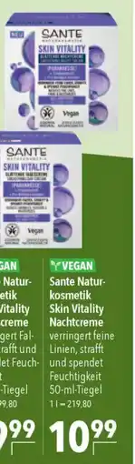CITTI Markt Sante Natur- kosmetik Skin Vitality Nachtcreme Angebot