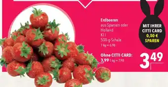 CITTI Markt Erdbeeren Angebot