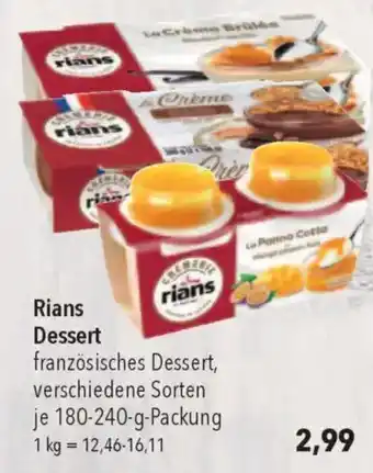 CITTI Markt Rians Dessert Angebot