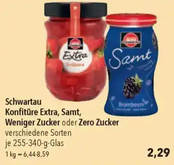 CITTI Markt Schwartau Konfitüre Extra, Samt, Weniger Zucker oder Zero Zucker Angebot