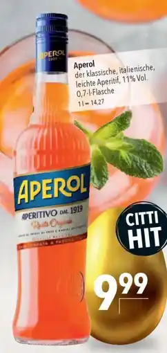 CITTI Markt Aperol APERITIVO Angebot