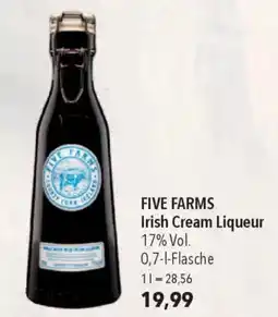 CITTI Markt FIVE FARMS Irish Cream Liqueur Angebot