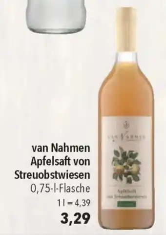 CITTI Markt van Nahmen Apfelsaft von Streuobstwiesen Angebot