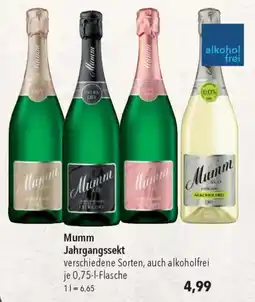 CITTI Markt Mumm Jahrgangssekt Angebot