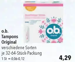 CITTI Markt o.b. Tampons Original Angebot
