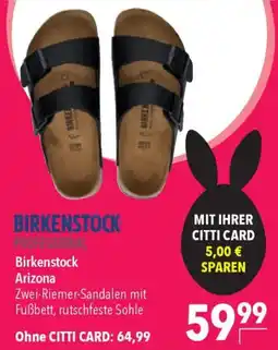 CITTI Markt Birkenstock Arizona Angebot