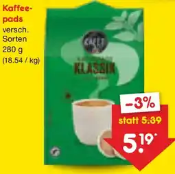 Netto Marken-Discount CAFET Kaffee- pads Angebot