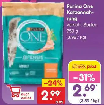 Netto Marken-Discount Purina One Katzennahrung Angebot