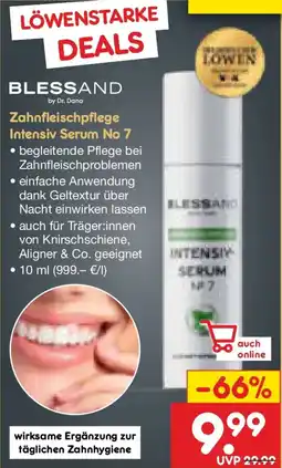 Netto Marken-Discount BLESSAND Zahnfleischpflege Intensiv Serum No 7 Angebot
