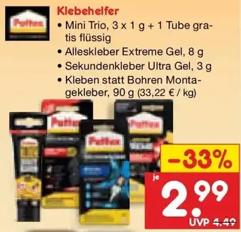 Netto Marken-Discount Pattex Klebehelfer Angebot