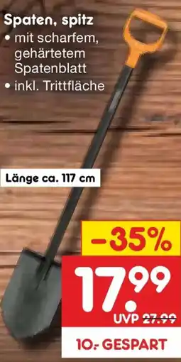 Netto Marken-Discount FISKARS Spaten, spitz Angebot