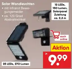 Netto Marken-Discount Solar Wandleuchten Angebot