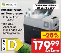 Netto Marken-Discount JUSKYS Kühlbox Yukon mit Kompressor Angebot