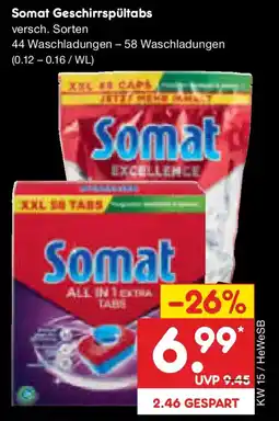 Netto Marken-Discount Somat Geschirrspültabs Angebot