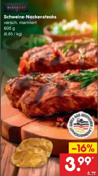 Netto Marken-Discount Schweine-Nackensteaks Angebot
