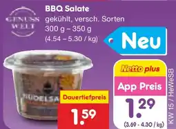 Netto Marken-Discount GENUSS WELT BBQ Salate Angebot