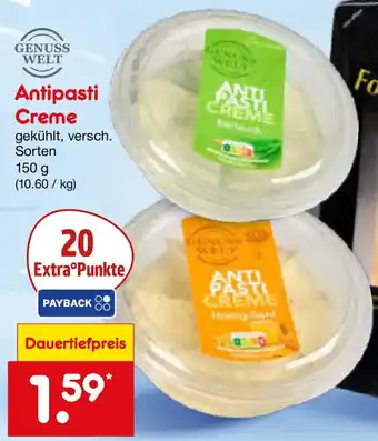 Netto Marken-Discount GENUSS WELT Antipasti Creme Angebot