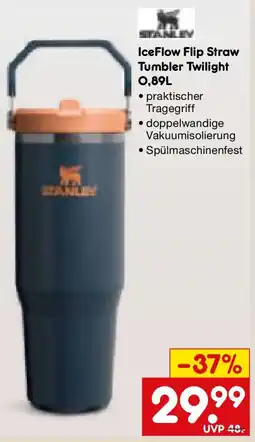 Netto Marken-Discount IceFlow Flip Straw Tumbler Twilight Angebot
