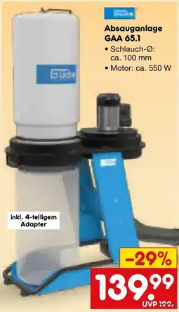 Netto Marken-Discount GUde Absauganlage GAA 65.1 Angebot