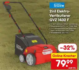 Netto Marken-Discount GUde 2in1 Elektro- Vertikutierer GVZ 1432 F Angebot