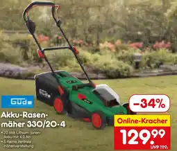 Netto Marken-Discount GUde Akku-Rasenmäher 330/20-4 Angebot