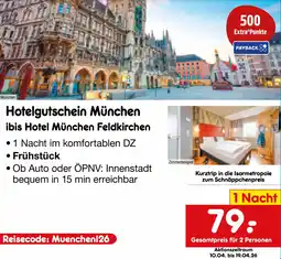 Netto Marken-Discount Hotelgutschein München ibis Hotel München Feldkirchen Angebot