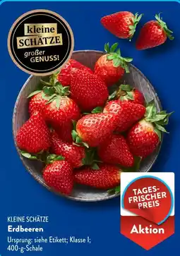 Aldi Süd KLEINE SCHÄTZE Erdbeeren Angebot