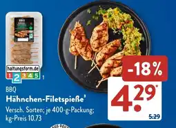 Aldi Süd BBQ Hähnchen-Filetspieẞe Angebot