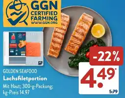 Aldi Süd GOLDEN SEAFOOD Lachsfiletportion Angebot