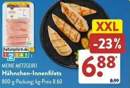 Aldi Süd MEINE METZGEREI Hähnchen-Innenfilets Angebot