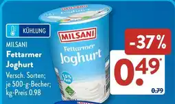Aldi Süd MILSANI Fettarmer Joghurt Angebot