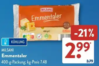 Aldi Süd MILSANI Emmentaler Angebot