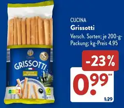 Aldi Süd CUCINA Grissotti Angebot