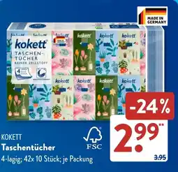 Aldi Süd KOKETT Taschentücher Angebot
