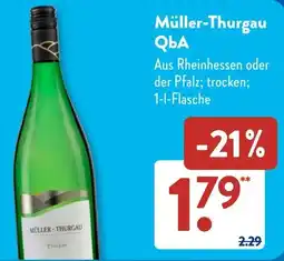 Aldi Süd Müller-Thurgau QbA Angebot