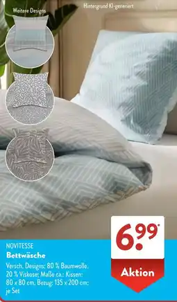 Aldi Süd NOVITESSE Bettwäsche Angebot