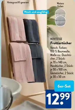 Aldi Süd NOVITESSE Frottiertücher Angebot