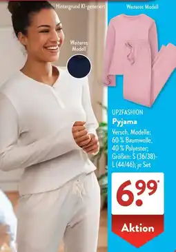 Aldi Süd UP2FASHION Pyjama Angebot