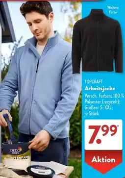 Aldi Süd TOPCRAFT Arbeitsjacke Angebot